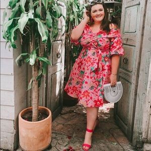 Eloquii Floral Pink Dress - New